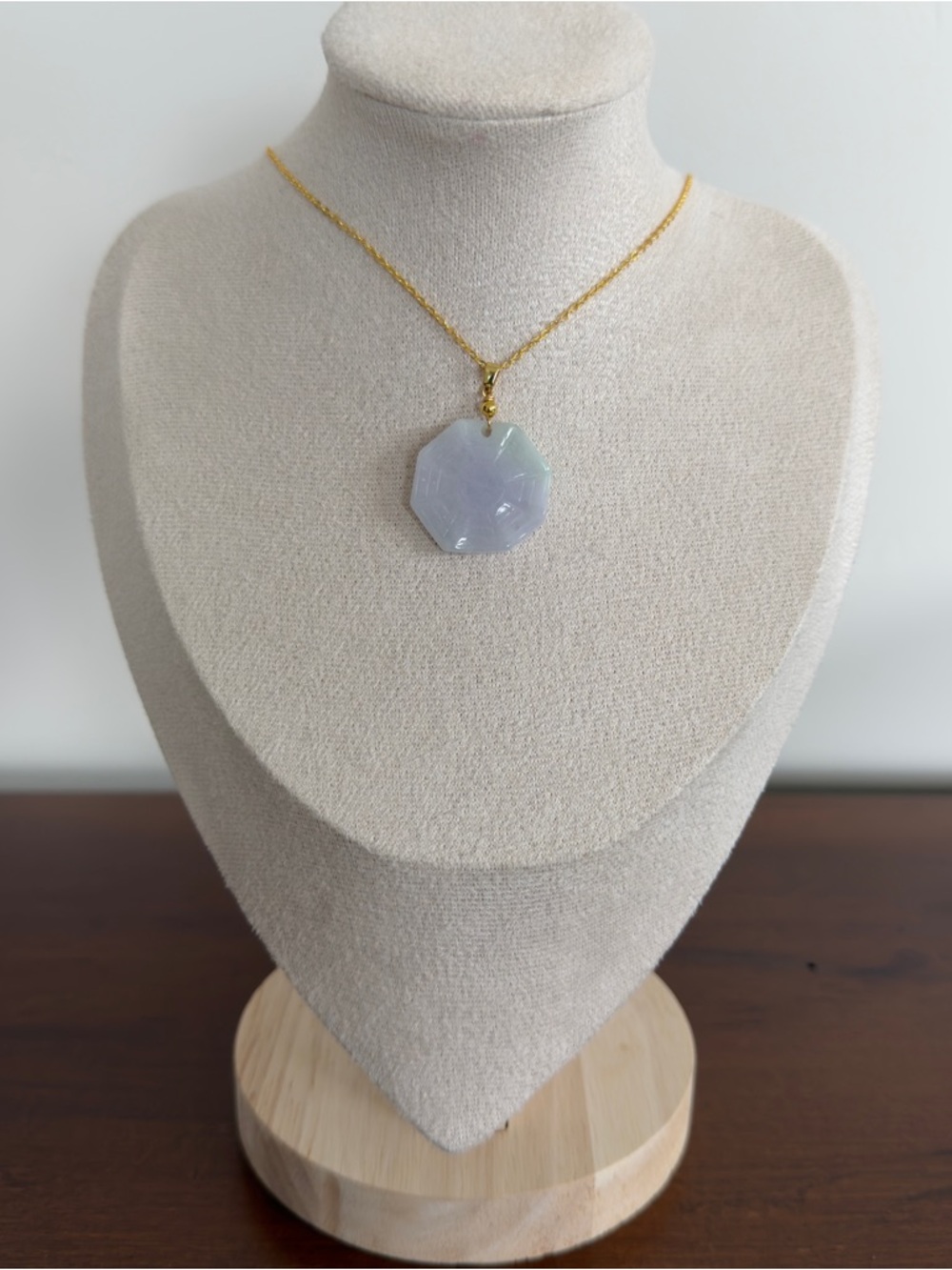 Bagua - Certified Grade A Burma Jade Bagua Pendant Necklace